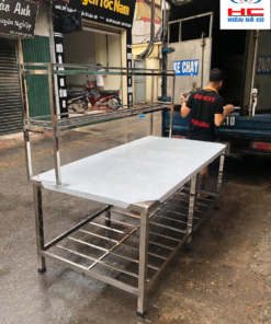 Bàn chặt kết hợp giá 2 tầng
